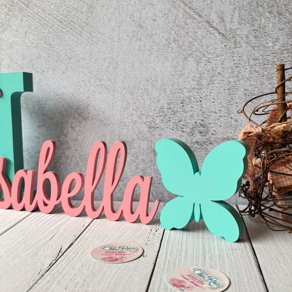 Jardim Encantado - Nomes Personalizados + Borboleta