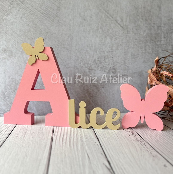 Jardim Encantado - Nomes Personalizados + Borboleta