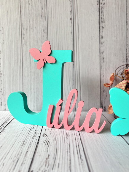 Jardim Encantado - Nomes Personalizados + Borboleta
