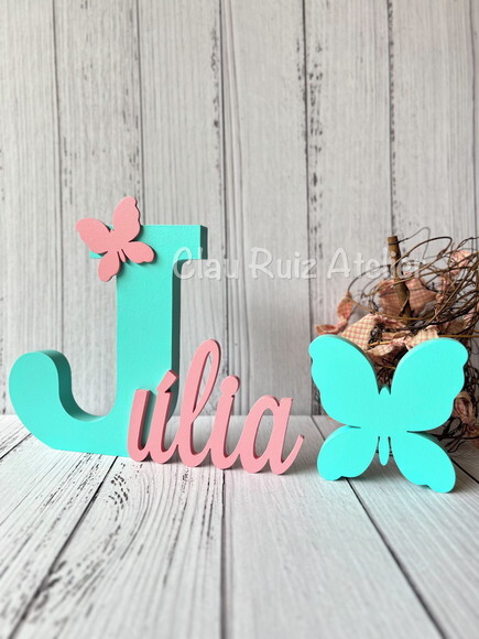 Jardim Encantado - Nomes Personalizados + Borboleta