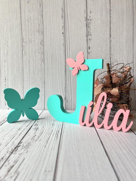 Jardim Encantado - Nomes Personalizados + Borboleta