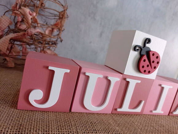 Joaninha Cubos 6x6cm Lady Bug