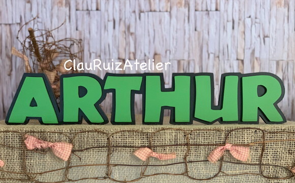 Jurassic Park - Letras de mdf -nomes