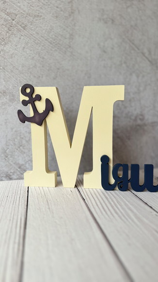 Letras 18mm - Decoração Bebê Marinheiro
