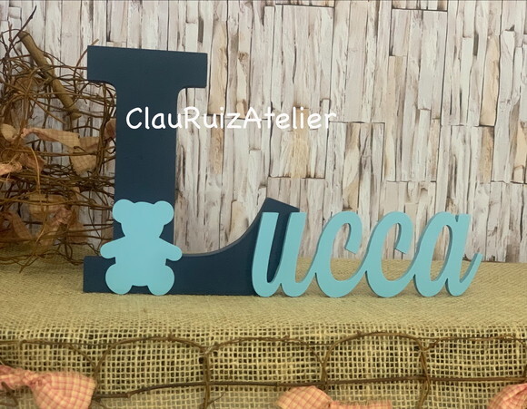 Letras 18mm - Decoração Bebê Urso