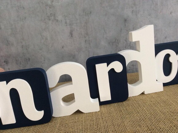 Letras de Madeira em Bloco Safari