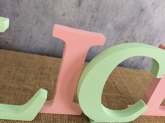 Letras Bastão Decorativas - Nome em Mdf- Quarto de Bebê