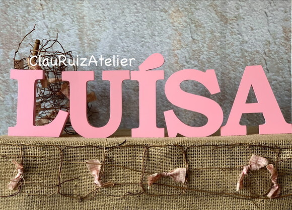 Letras de mdf -nomes - Letras Bastão