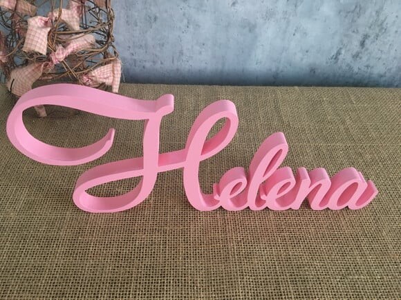 Letras de mdf -nomes - Letras Cursivas