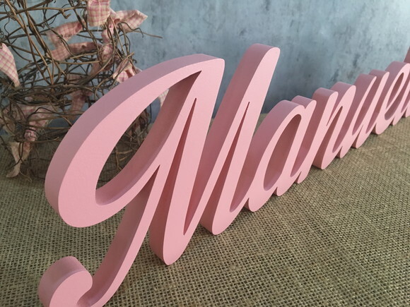 Letras de mdf -nomes - Letras Cursivas