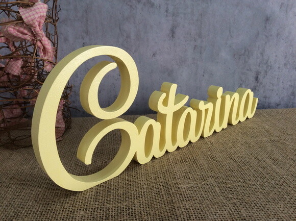 Letras de mdf -nomes - Letras Cursivas