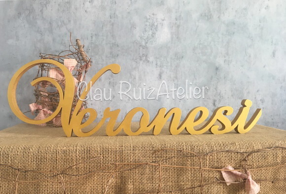 Letras de MDF -Nomes - Letras Cursivas