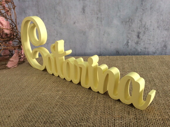 Letras de mdf -nomes - Letras Cursivas