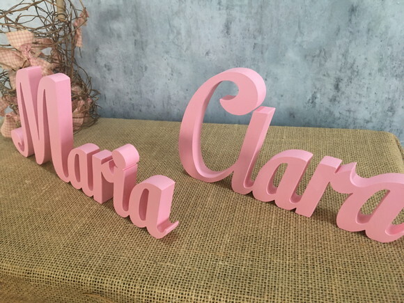 Letras de MDF -Nomes - Letras Cursivas
