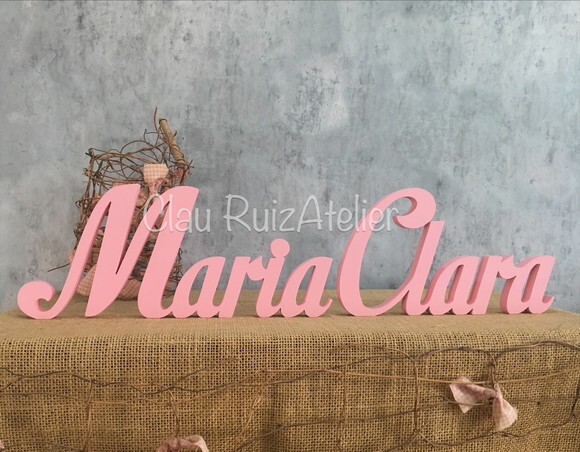 Letras de MDF -Nomes - Letras Cursivas