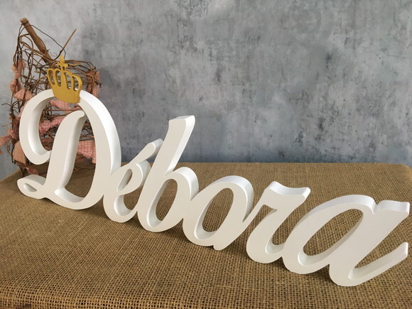 Letras de MDF -Nomes - Letras Cursivas