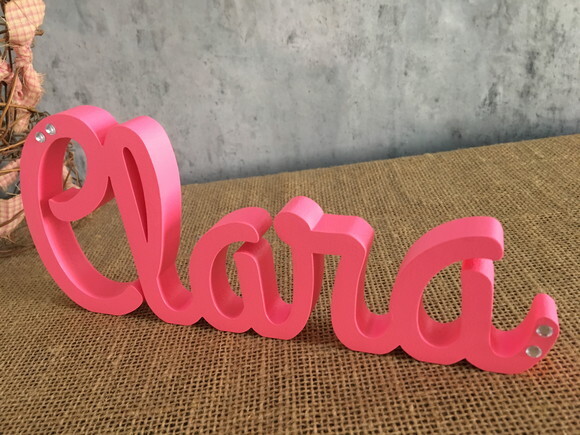 Letras de MDF -Nomes - Letras Cursivas