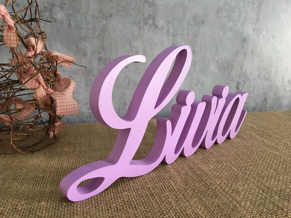 Letras de MDF -Nomes - Letras Cursivas