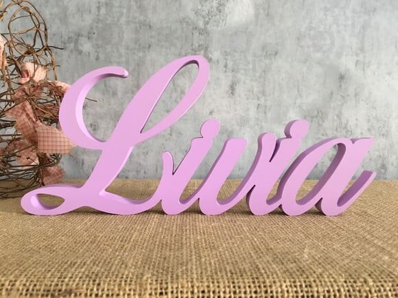 Letras de MDF -Nomes - Letras Cursivas