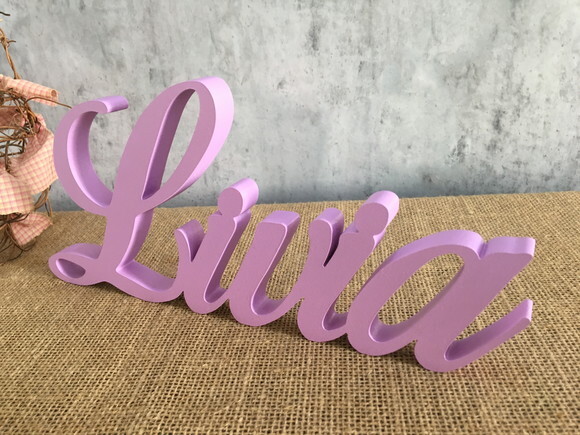 Letras de MDF -Nomes - Letras Cursivas