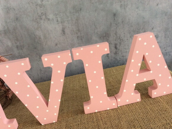 Letras de mdf -nomes -poá