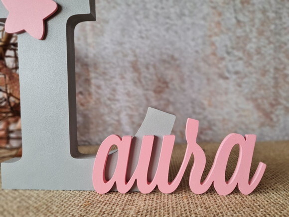Letras de MDF -Nomes 18CM ESTRELA