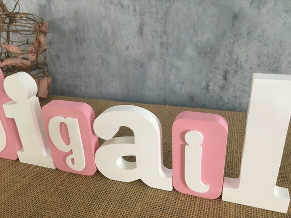 Letras de mdf -nomes Blocos Borboleta