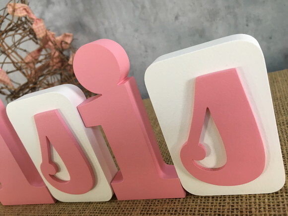 Letras de mdf -nomes Blocos Borboleta