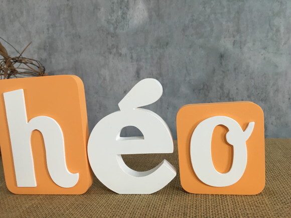 Letras de mdf -nomes Blocos Leão