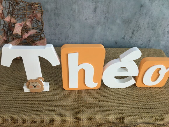 Letras de mdf -nomes Blocos Leão