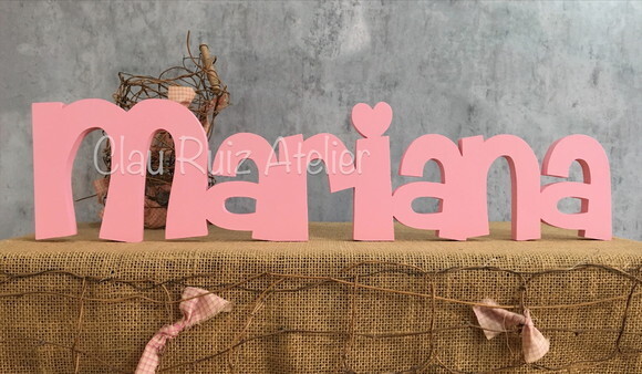 Letras de MDF -Nomes Linha CH