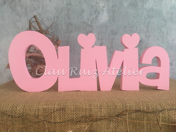 Letras de MDF -Nomes Linha CH