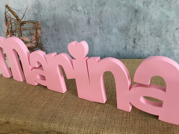 Letras de MDF -Nomes Linha CH