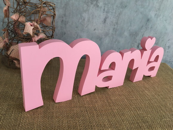 Letras de MDF -Nomes Linha CH