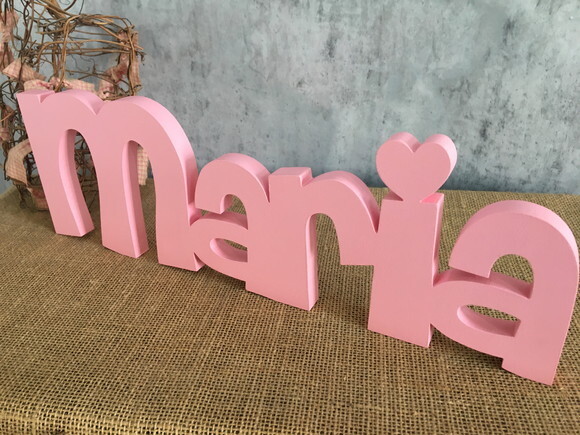 Letras de MDF -Nomes Linha CH