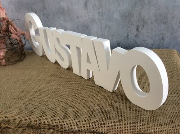 Letras de MDF -Nomes Linha CH