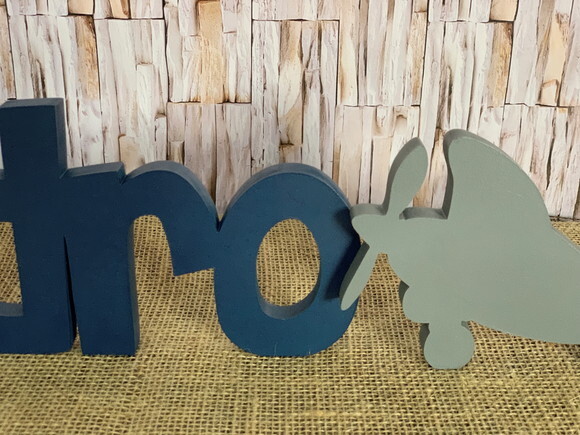 Letras de mdf -nomes Linha Ch + Avião