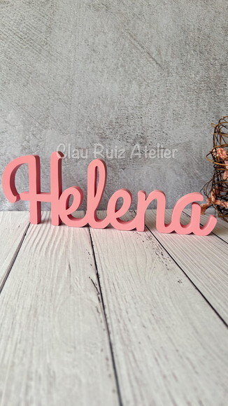 Letras de mdf -nomes Linha Cursiva _ Decoração Bebê