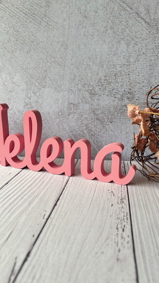 Letras de mdf -nomes Linha Cursiva _ Decoração Bebê