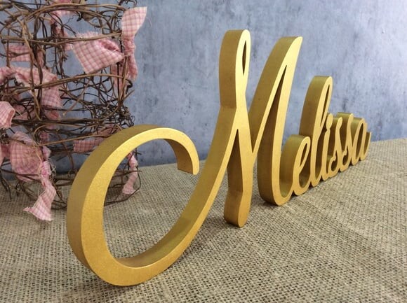 Letras de MDF -Nomes- Linha Cursiva
