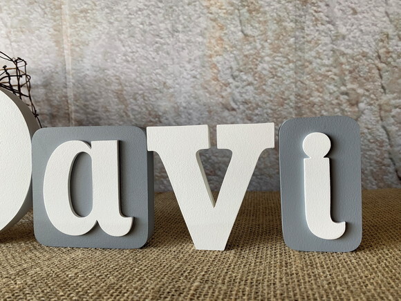 Letras de mdf Blocos - Raposa