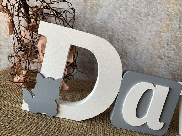 Letras de mdf Blocos - Raposa