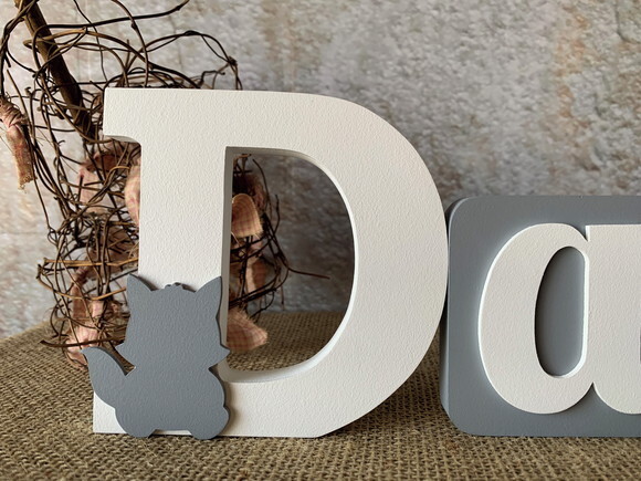 Letras de mdf Blocos - Raposa