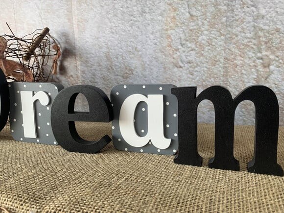 Letras de mdf Blocos Estrela