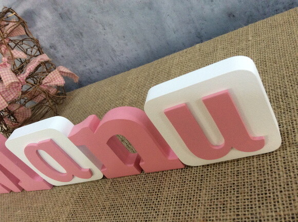Letras de MDF BLOCOS COROA