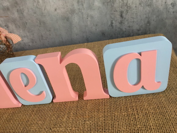Letras de mdf Blocos Estrela