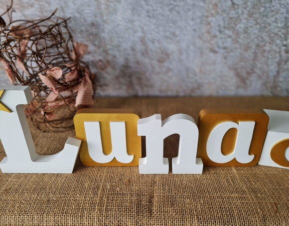 Letras de MDF BLOCOS ESTRELA