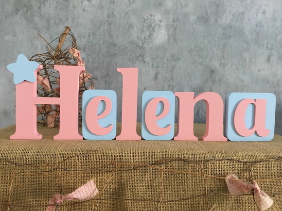Letras de mdf Blocos Estrela
