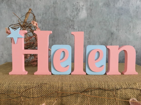 Letras de MDF BLOCOS ESTRELA
