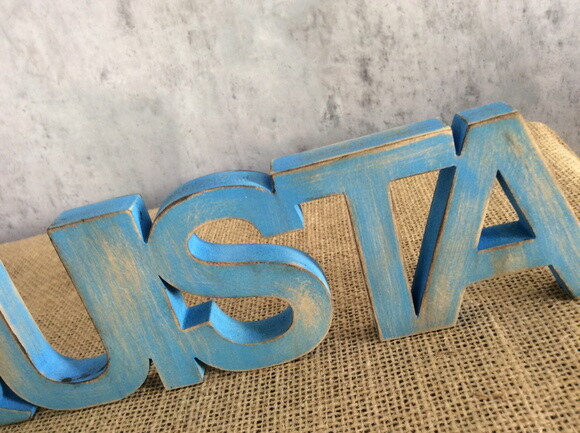 Letras de MDF Rústica - CONQUISTA